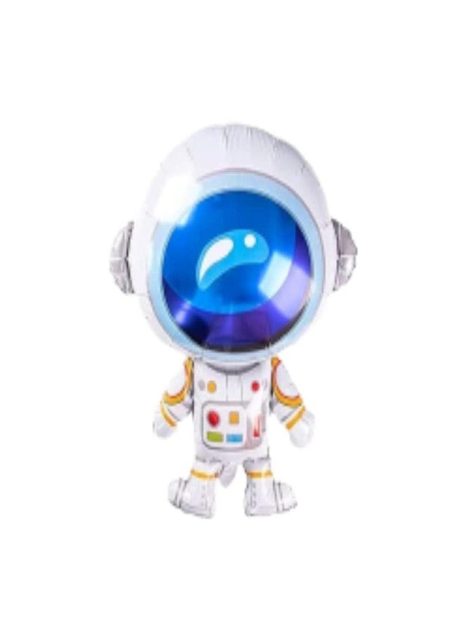 Fi - Flick In 6 Pcs Space Theme Birthday Decoration 3Rd For Boys Astronaut Third Decorations Boy Rocket Balloons (Pack Of, Multicolor) Mylar - Image 3